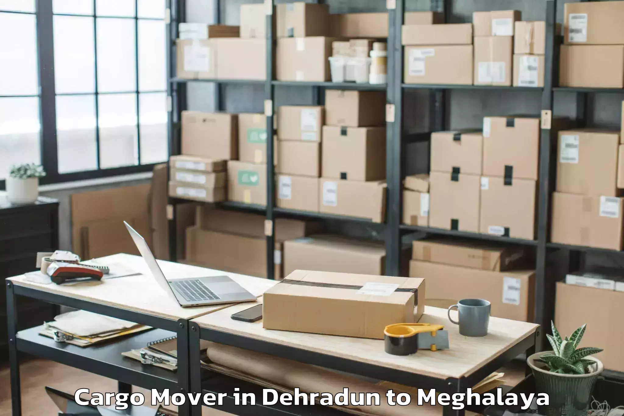 Top Dehradun to Mawkynrew Cargo Mover Available